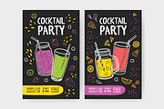 Smoothie drinks set + backgrounds, a Food Illustration by Good Studio (Thumbnail 11 of 25)