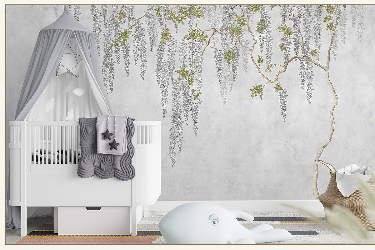 Fresco collection Wisteria bloom, a Wallpaper Graphic by Natalia0307 (Photo 20 of 25)