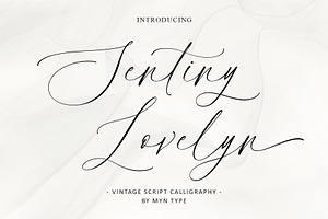 Sentiny Lovelyn - Script Calligraphy