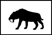 Set 25 silhouettes extinct animals, an Icon by kozyrevaelena (Thumbnail 4 of 4)