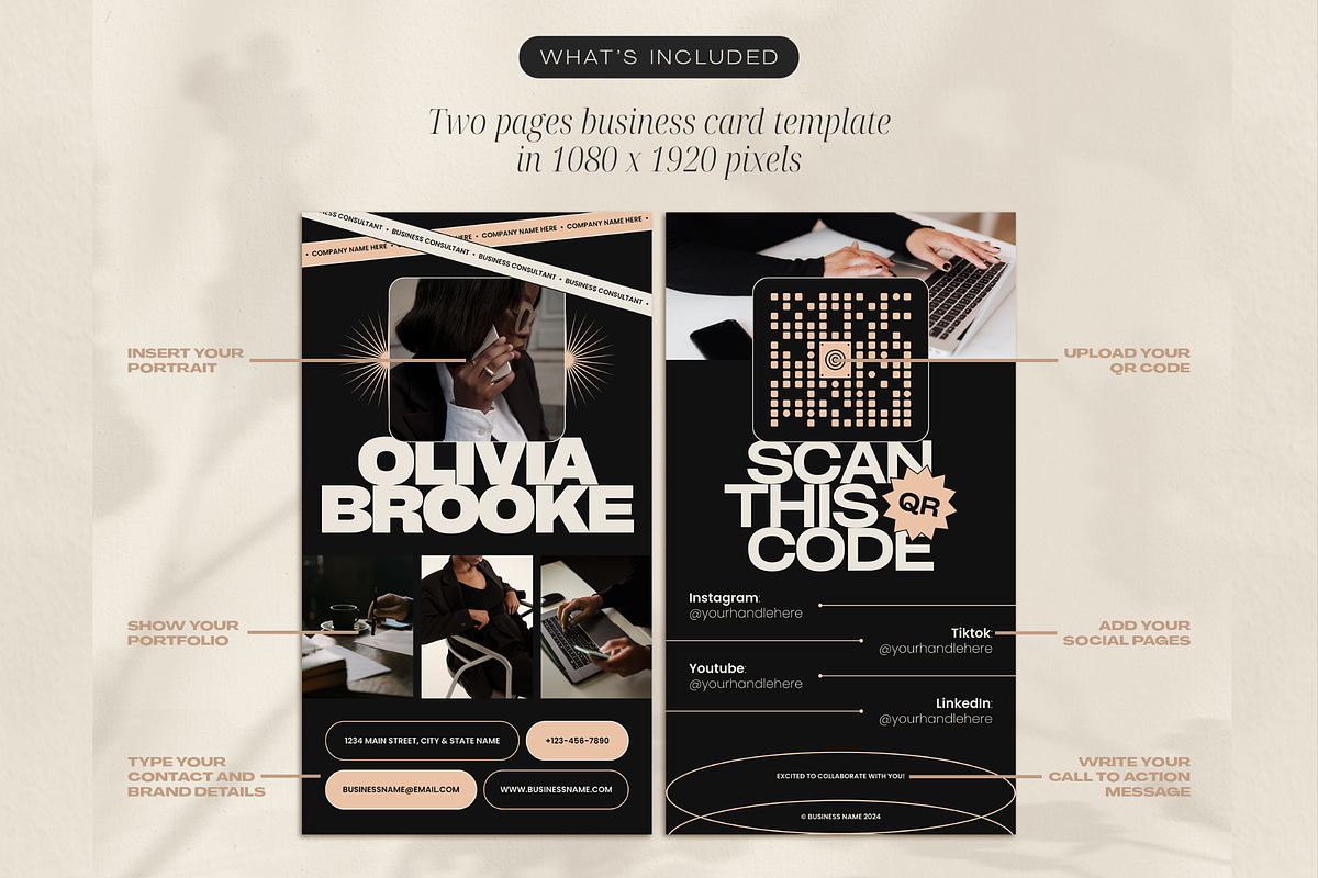Bold Digital Business Card, a Marketing Template by Creatif Foundry (Photo 3 of 6)
