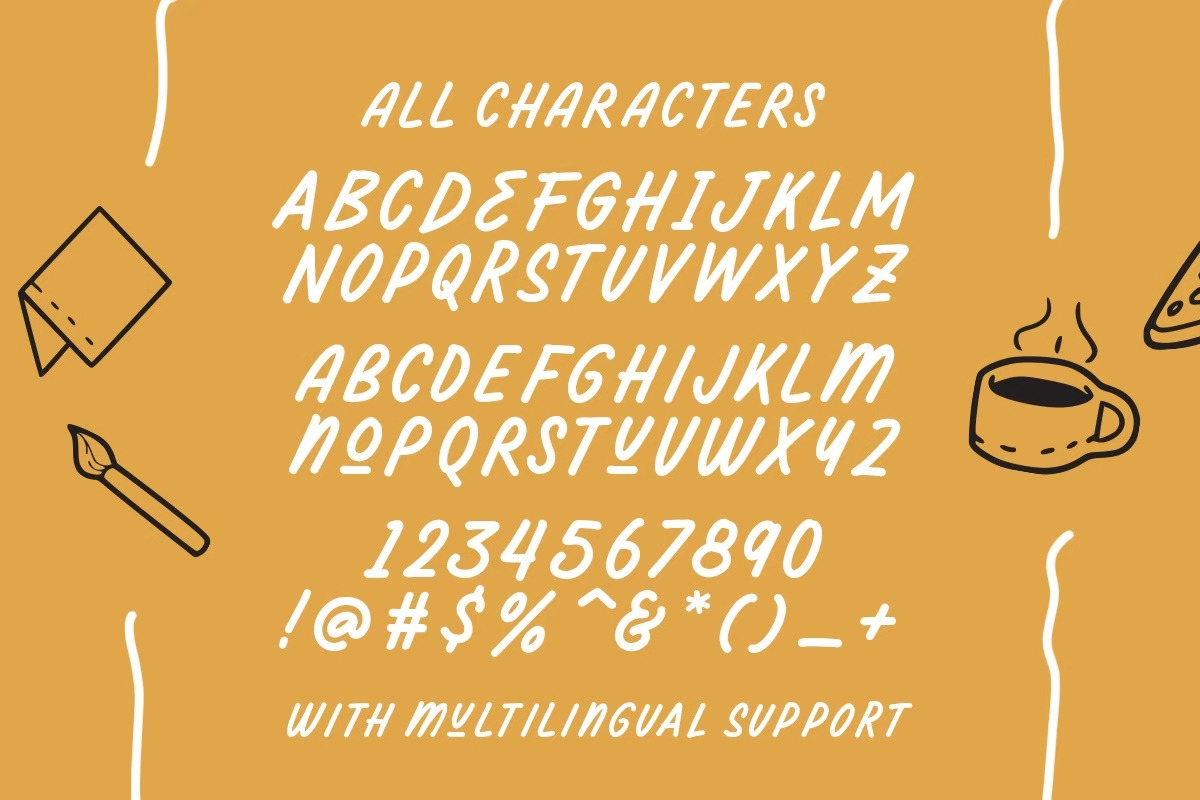 Darthon! - Fun Ballpoint Typeface, a Font by Letterhend Studio (Photo 5 of 7)