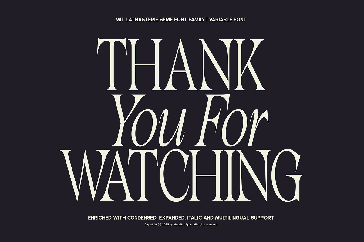 MIT Lathasterie, a Serif Font by Maculinc Type (Photo 15 of 15)
