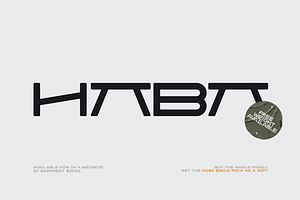 Haba Display Font Family