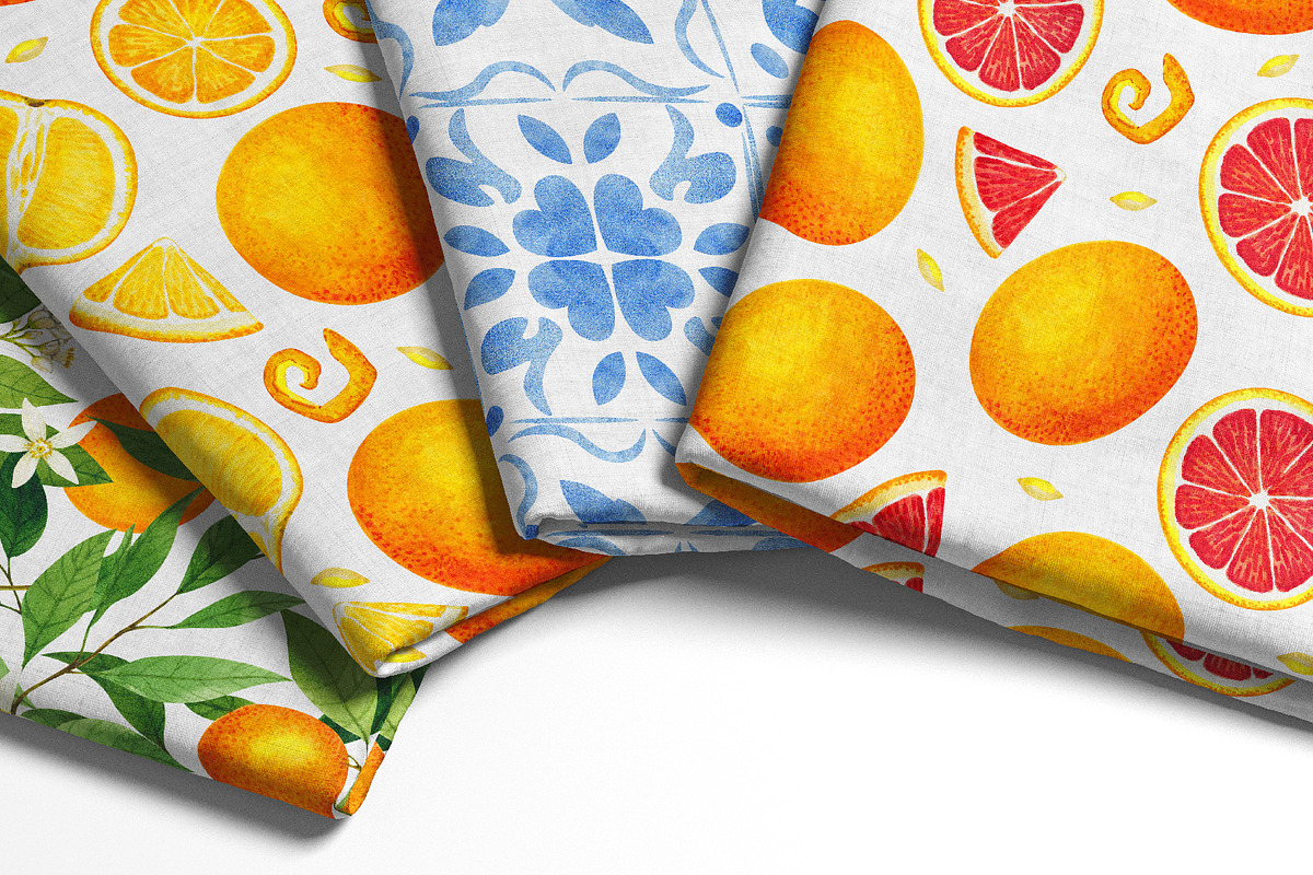 Citrus. Watercolor collection, an Illustration by Kuzya's shop (Photo 8 of 9)