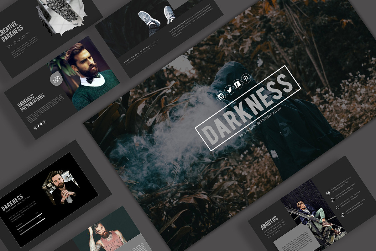 Darkness Powerpoint Template, a Presentation Template by Infinity Vector Studio (Photo 2 of 5)