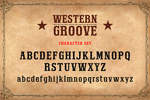 Western Groove - Western Font