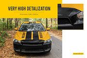 Car Sedan Mockup Set, an Advertising Mockup by Country4k (Thumbnail 2 of 4)