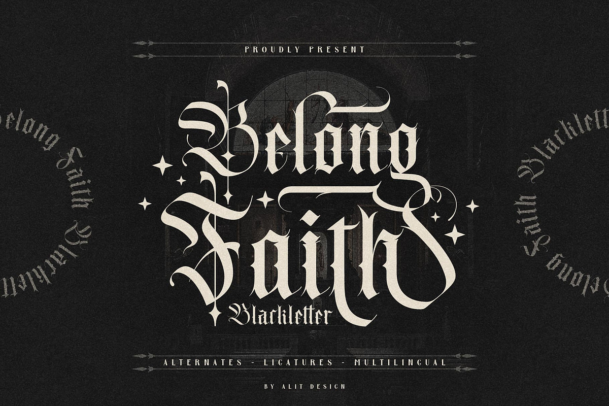 The Blackletter Bundle Alitdesign, a Blackletter Font by alit design (Photo 3 of 19)