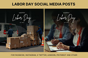 61 Labor day social media posts set, a Social Media Template by Walldecorated (Thumbnail 13 of 29)