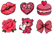 Valentine's Day Clipart, an Illustration by CreationArt (Thumbnail 5 of 5)