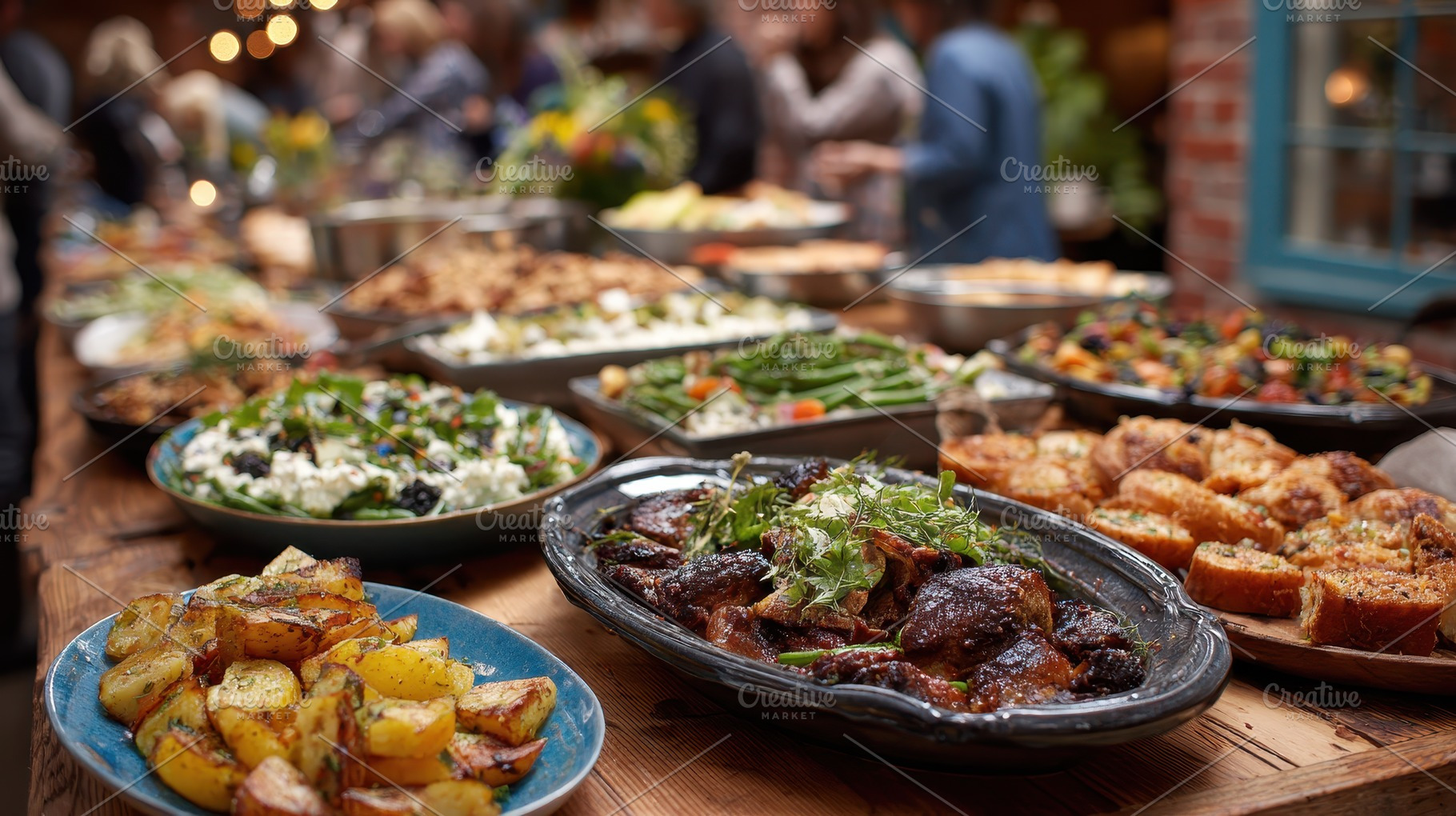 Delicious Buffet Food Spread at Part, a Photo by Pixeness Studio