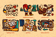 Namai: 12+ Hand Drawn Illustrations, a Person Illustration by nicholasasmita (Thumbnail 5 of 10)