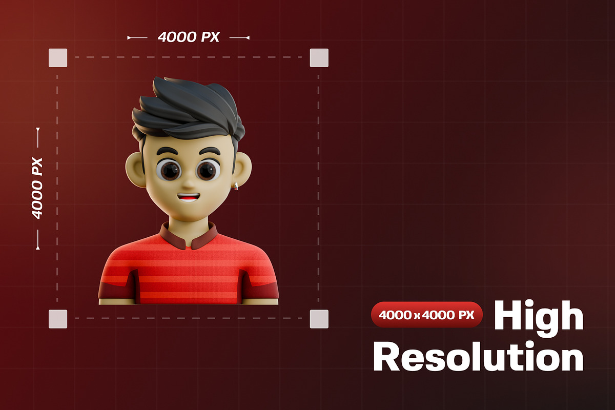 Football Avatar 3D Illustration Pack, a Characters & Person 3D Model by Haps Space (Photo 2 of 4)