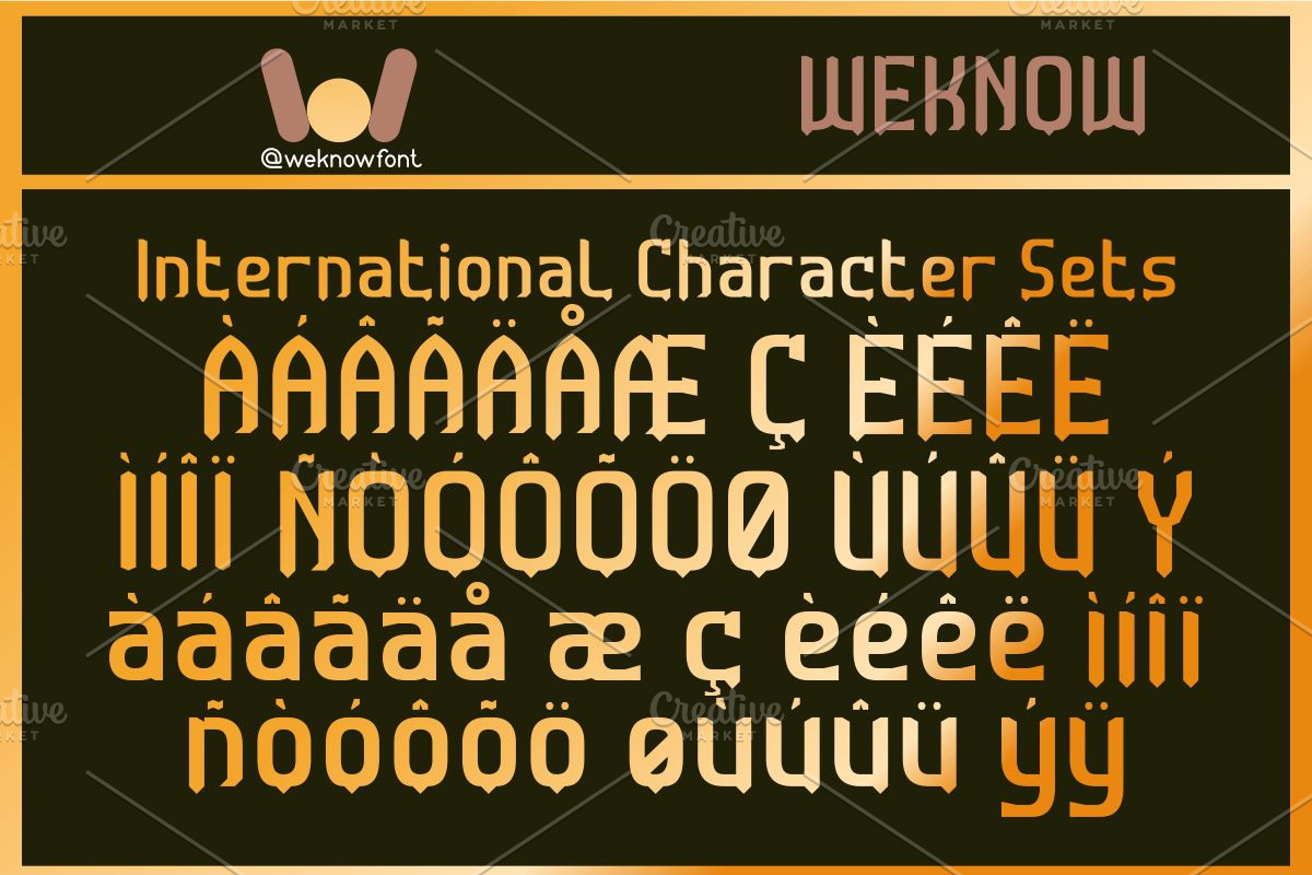 Straightforward font, a Font by weknow (Photo 8 of 8)