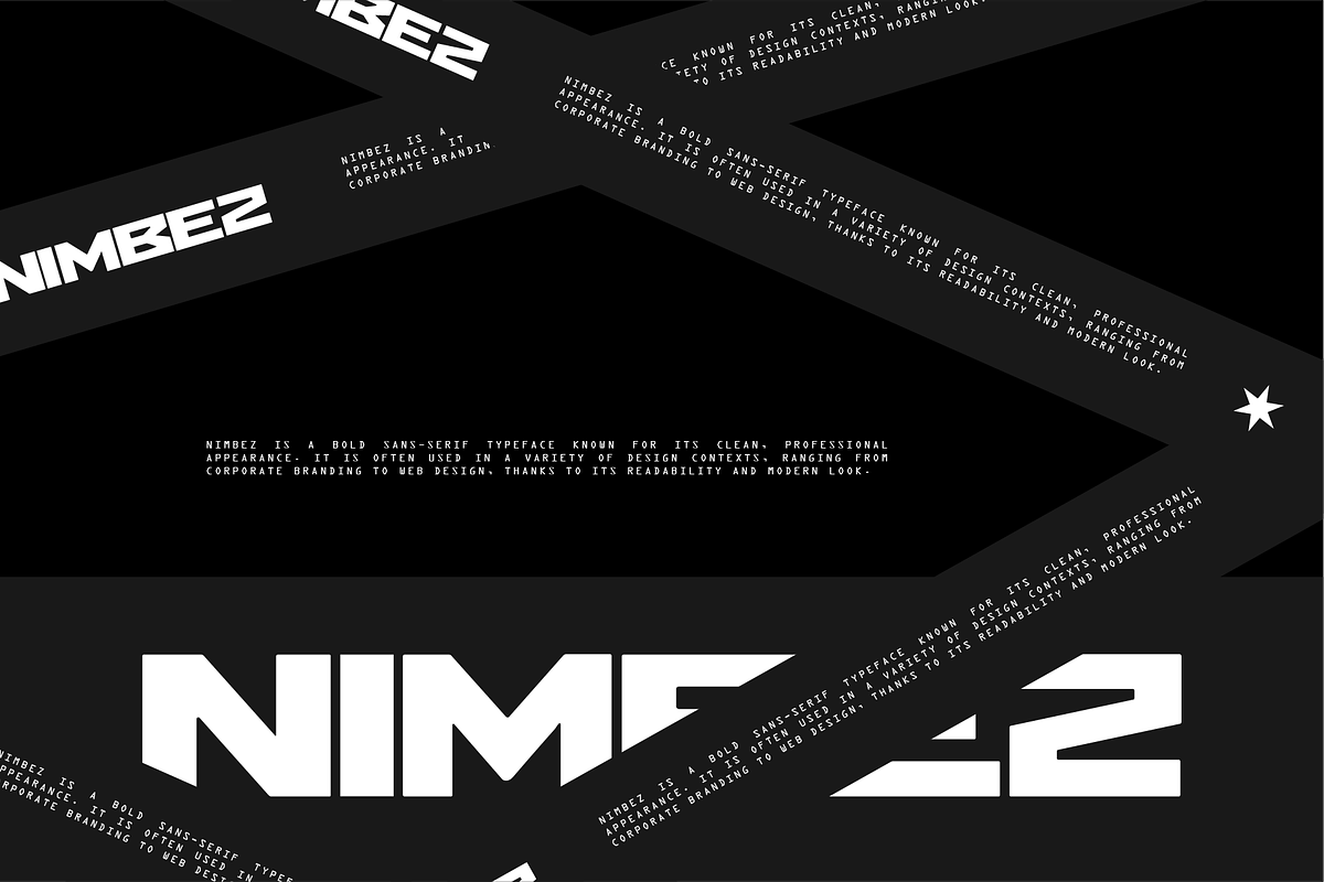 Nimbez - Futuristic Display Font, a Sans Serif Font by Typeagle (Photo 9 of 11)