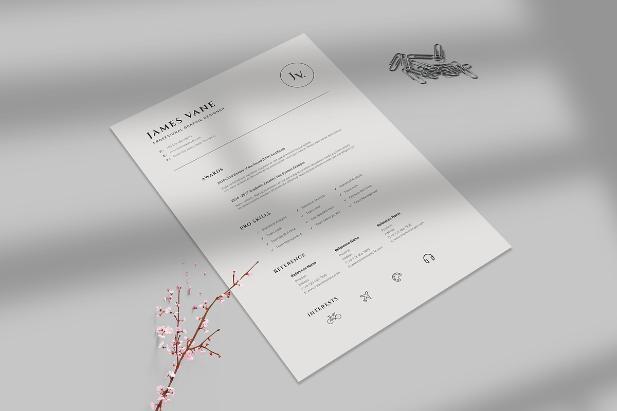 Minimal Resume | Canva , InDesign, a Resume Template by Design_Slide (Photo 3 of 5)