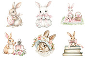 Easter Bunny Coquette Happy Easter, an Illustration by DreamArtGraphic (Thumbnail 3 of 4)