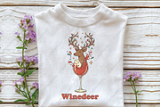 Winedeer Reindeer Christmas Xmas PNG, an Illustration by CraftArtStudio (Thumbnail 2 of 4)