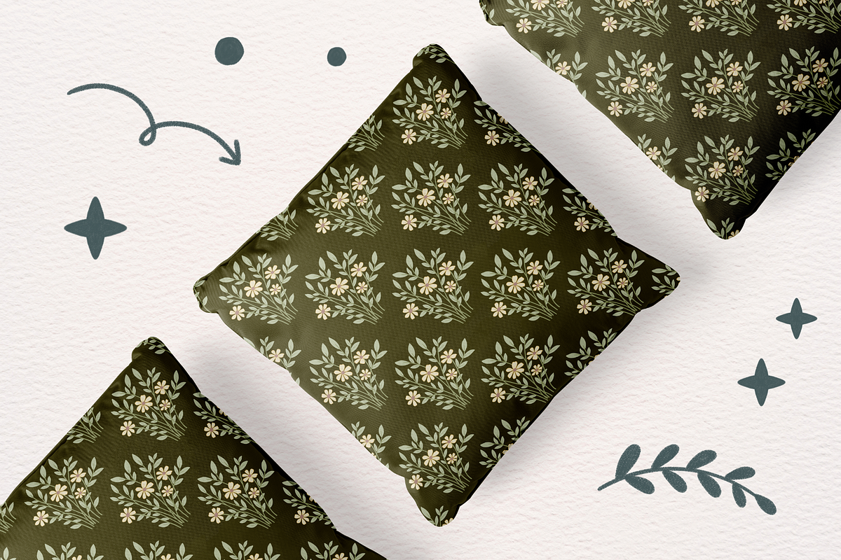 The Floral Mix 02- Seamless Patterns, a Pattern Graphic by Arts And Aura (Photo 11 of 12)