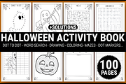 HALLOWEEN ACTIVITY BOOK for KIDS, a Marketing Template by Design Station (Thumbnail 1 of 3)