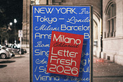 Milano Editorial Vintage, a Script Font by Letter Fresh (Thumbnail 2 of 13)