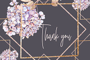 Snake Hydrangeas Garden Clipart, a Decorative Illustration by Shabbypie (Thumbnail 20 of 20)