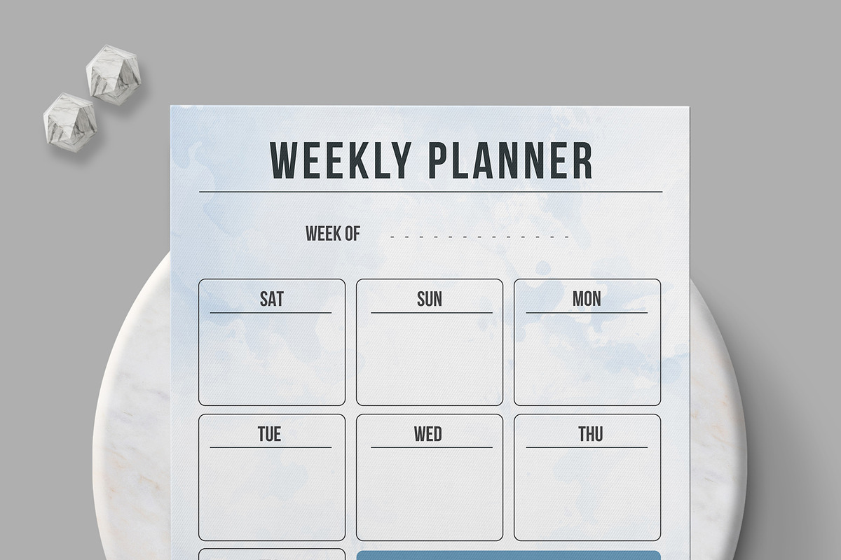 Weekly Planner Design, a Stationery Template by MightyDesign (Photo 2 of 8)