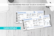 Editable Boarding Pass Ticket Design, a Templates & Theme by Snapybiz (Thumbnail 2 of 10)