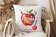 Best Teacher Teacher's Day Clipart, an Illustration by DreamCafeArt (Thumbnail 6 of 7)
