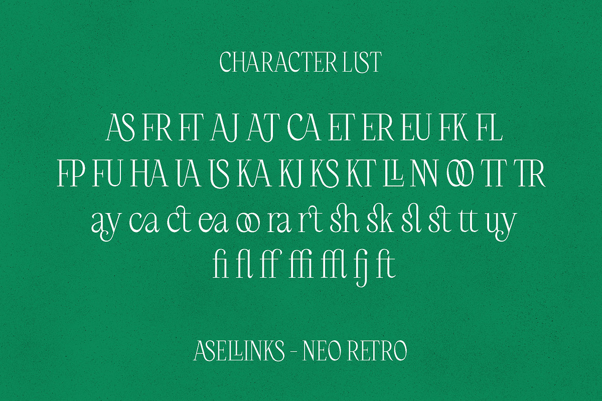 Asel Links - Neo Retro Serif, a Serif Font by Versetype (Photo 10 of 12)