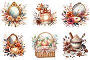 Cute Coquette Autumn Clipart, an Illustration by DreamArtGraphic (Thumbnail 6 of 7)