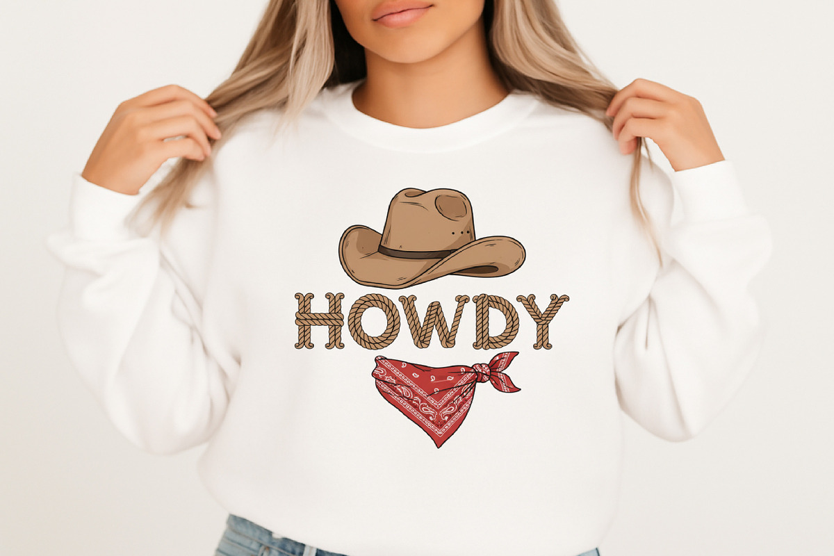 Howdy Cowboy Bow, Western Png, an Illustration by Designking (Photo 3 of 4)