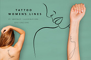 Tattoo women's lines, a Person Illustration by Vinegret -Shop (Thumbnail 1 of 8)