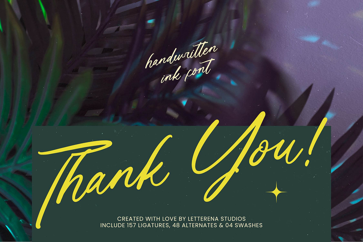 Varhen Karisha Handwritten Ink Font, a Script Font by Letterena Studios Script (Photo 15 of 15)