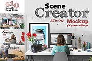 Scene Creator 5K Mockup (All in One), a Books & Magazine Mockup by Zabiegala MP (Thumbnail 1 of 14)