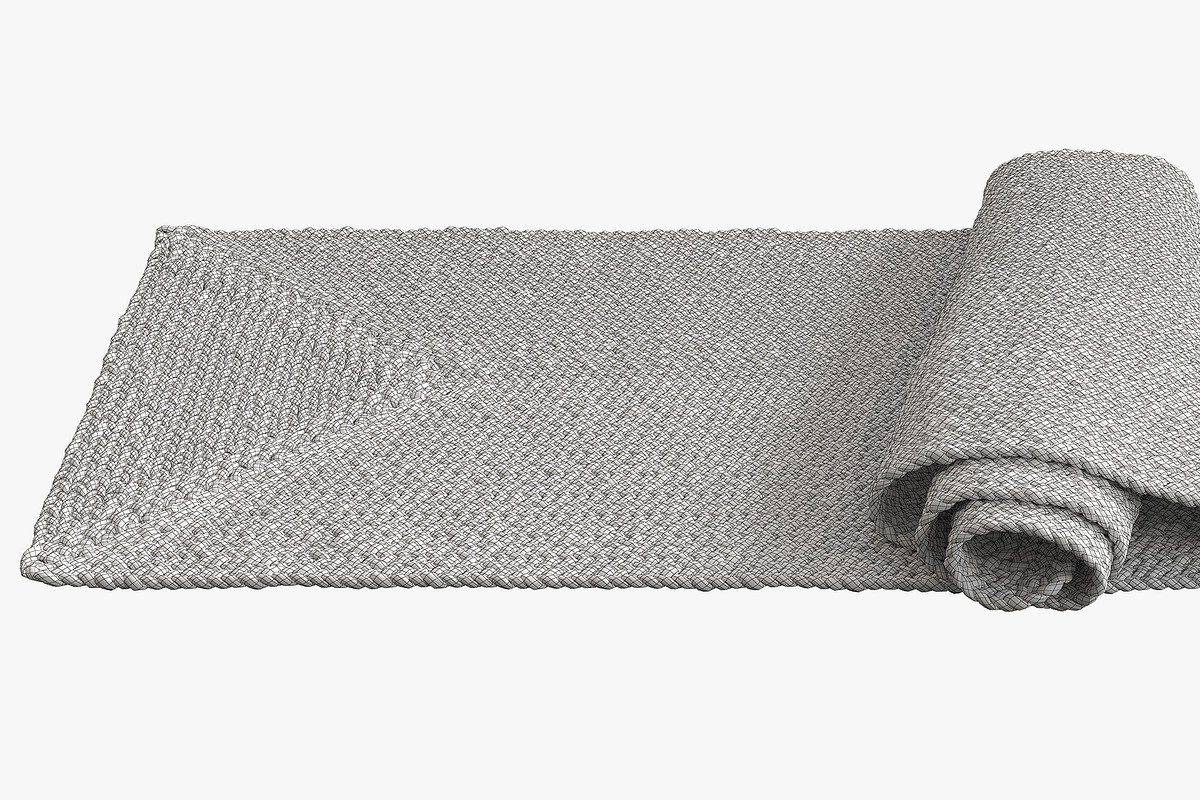 Dina Coastal Jute Rug Runner, a Furniture 3D Model by 3dmitruk (Photo 13 of 14)