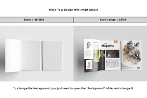 5 Realistic Magazine Mockup