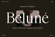 Belune, a Serif Font by Zaloma Studio (Thumbnail 1 of 16)
