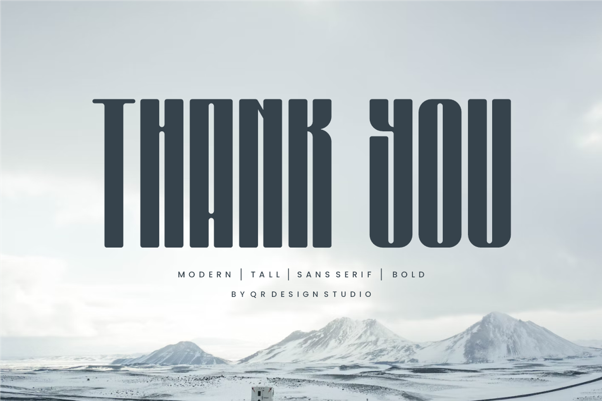 Gomedievar - Tall Font, a Sans Serif Font by QR Design Studio (Photo 9 of 9)