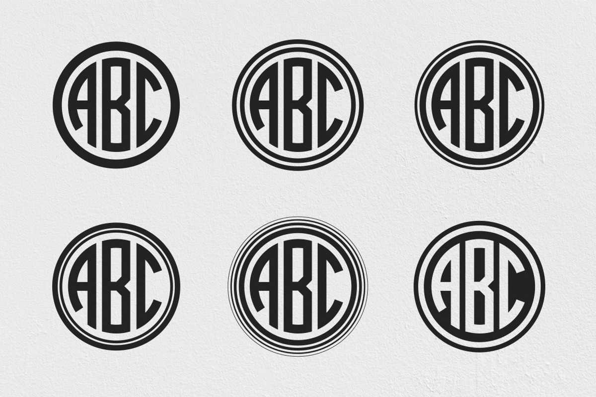 Circle Monogram Font Kit preview 4