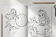 Magical Princess Coloring Book Vol46, a Person Illustration by ikarifq shop (Thumbnail 6 of 7)