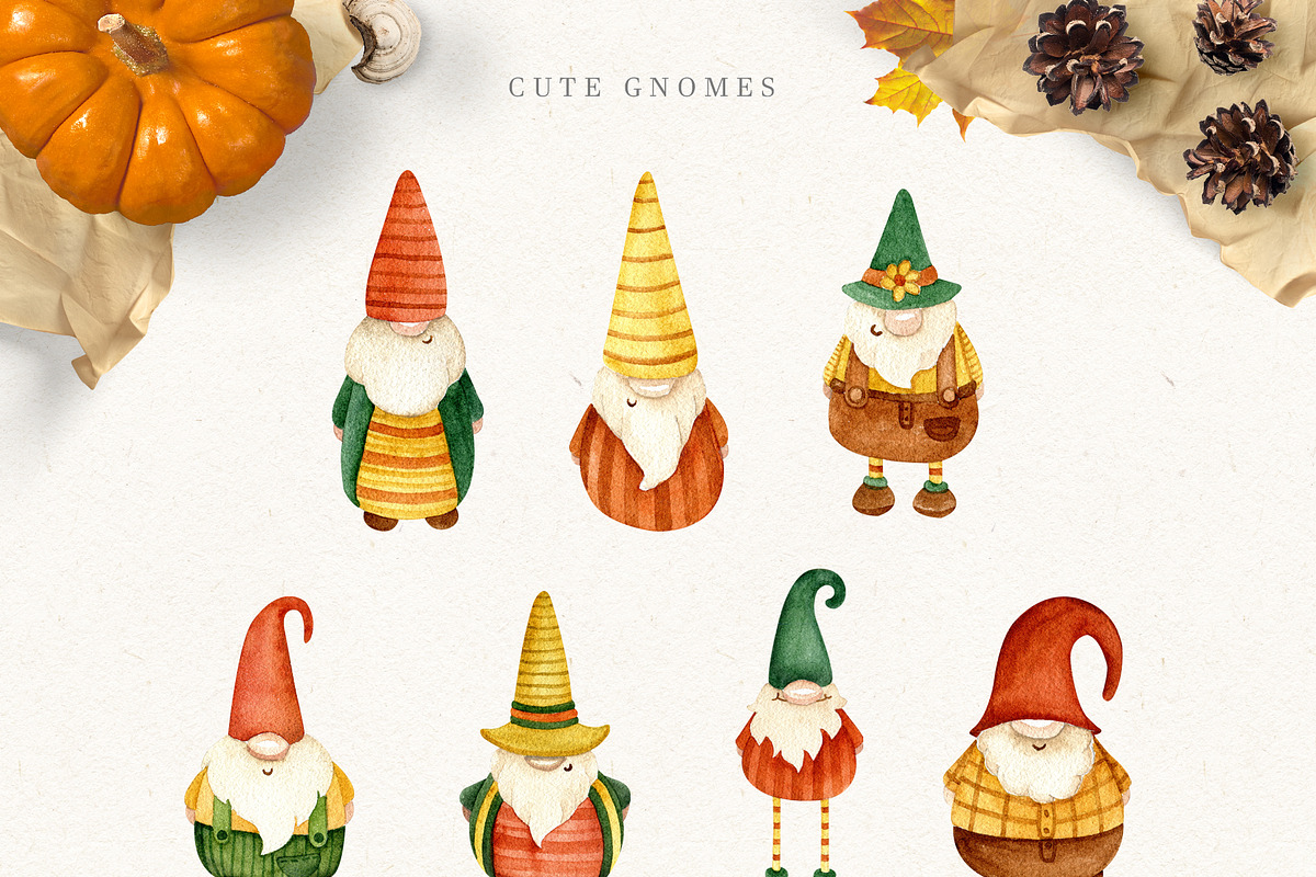Autumn story. Watercolor set, an Illustration by JuliaBadeeva (Photo 5 of 8)