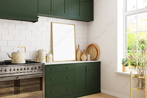 Kitchen Interior Frame Mockup