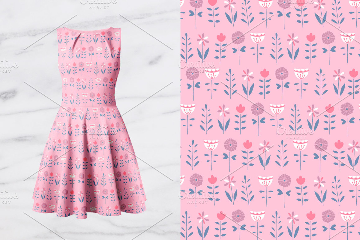 for GIRLS Seamless Patterns, a Pattern Graphic by Katya_lu (Photo 3 of 9)