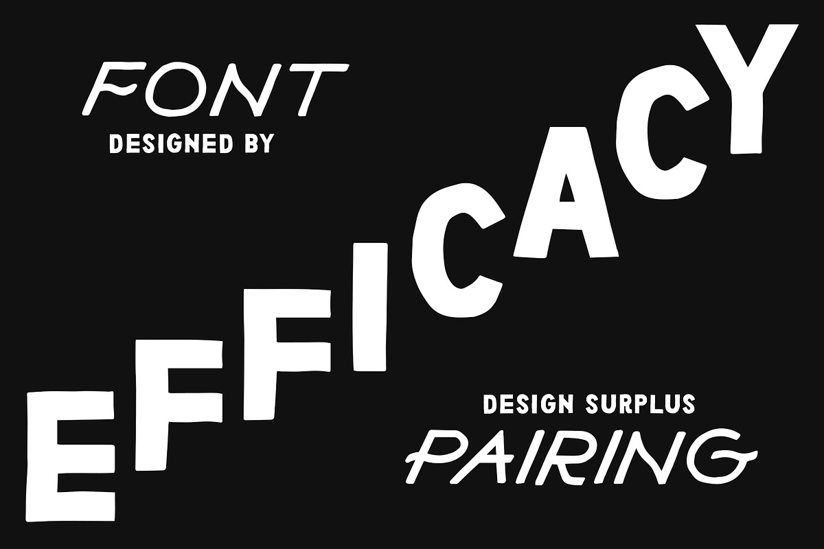 Efficacy Font Pairing + BONUS Logos, a Sans Serif Font by Design Surplus (Photo 8 of 8)