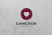 Love Circle Gradient Logo | 3D Logo, a Branding & Logo Template by My Miracle (Thumbnail 1 of 2)