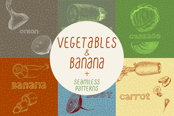 Vegetables Illustrations Patterns
