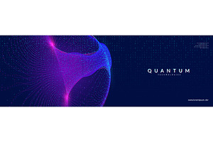 Big Data Wave Abstract Background, a Technology Illustration by Holo Art