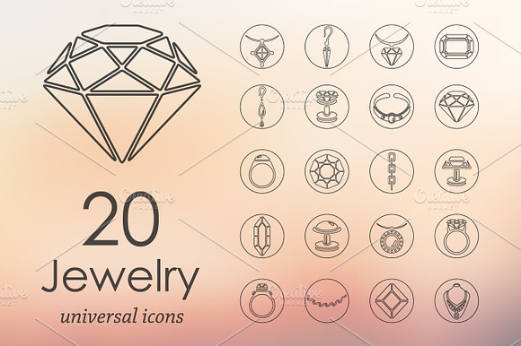 20 Jewelry Icons
